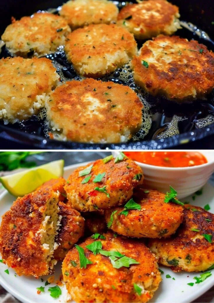 Vegan Golden Tofu Cakes