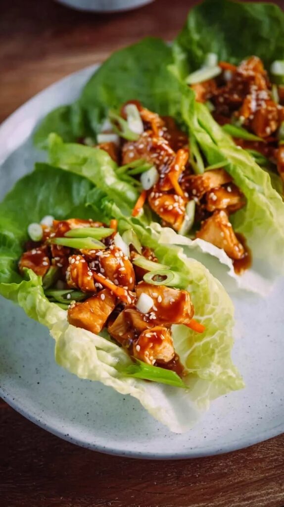 🥬 Keto Crispy Chicken Lettuce Wraps (Restaurant-Style Low-Carb Meal)