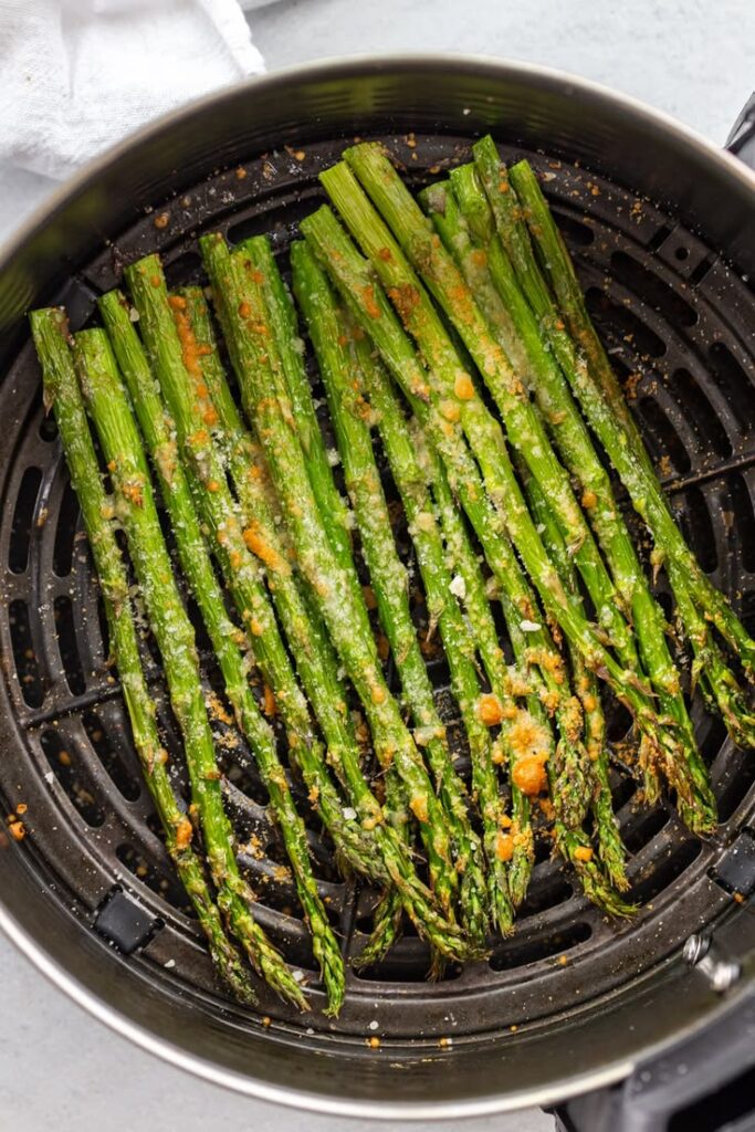 Air Fryer Garlic Parmesan Asparagus