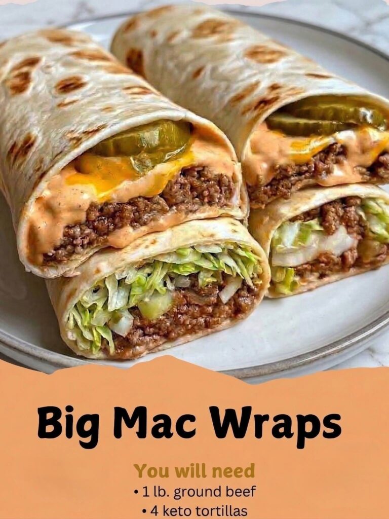 Keto Big Mac Wraps