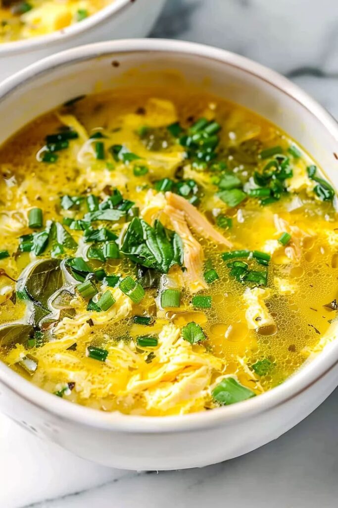 Keto Cheesy Egg Drop Soup
