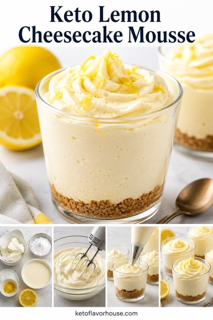 Keto Lemon Cheesecake Mousse