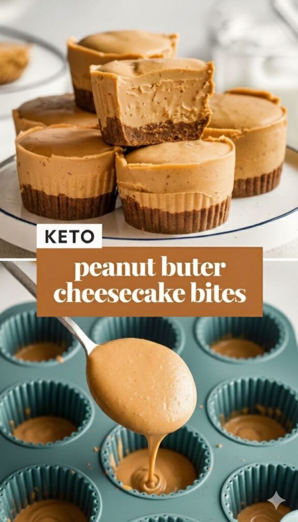 Diabetic No-Bake Peanut Butter Cheesecake Cups
