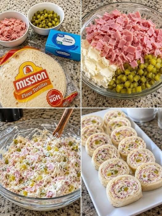 Keto Pickle Dip Pinwheels