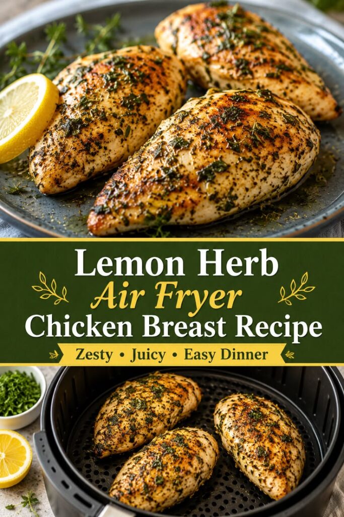 Air Fryer Lemon Herb Chicken Breast