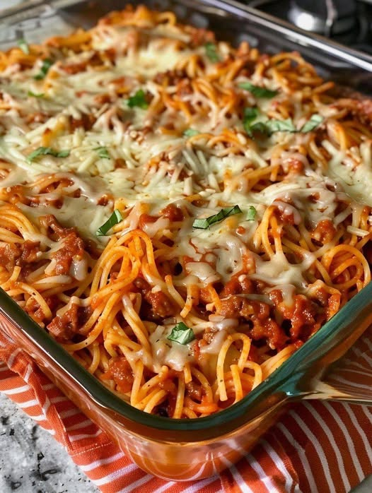 Vegan Baked Spaghetti Casserole