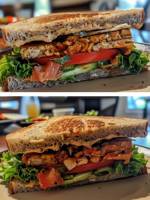 Vegan Tempeh Sandwich