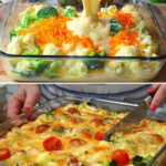 Baked Broccoli and Cauliflower Casserole