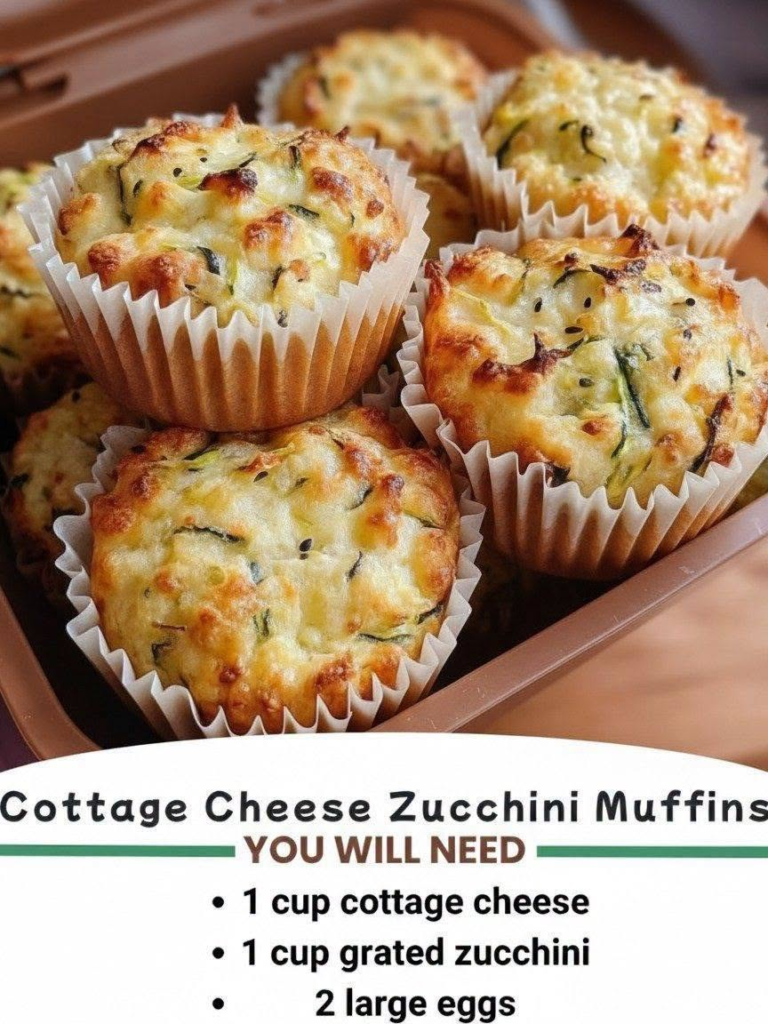 Cottage Cheese Zucchini Muffins 🧀🥒