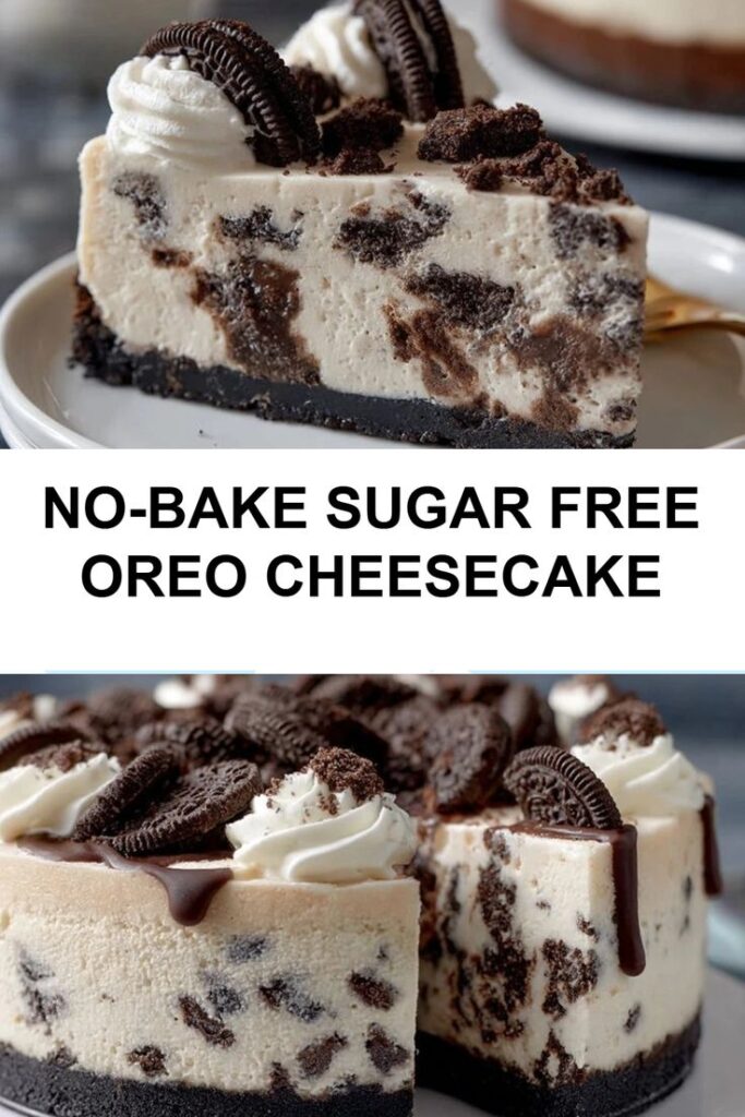 Sugar-Free No-Bake Oreo Cheesecake (Low-Carb Version)