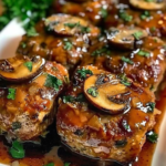 Vegan Mushroom Top Mini Meatloaf