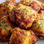 Crispy Parmesan Keto Chicken Thighs