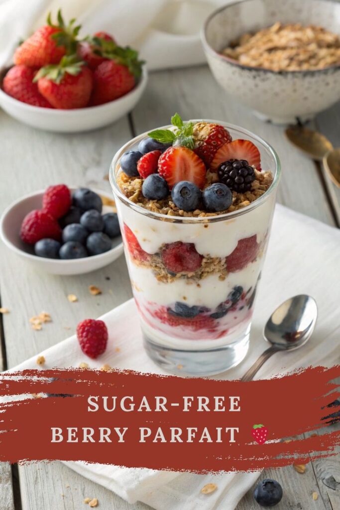 Diabetic Greek Yogurt Berry Parfait