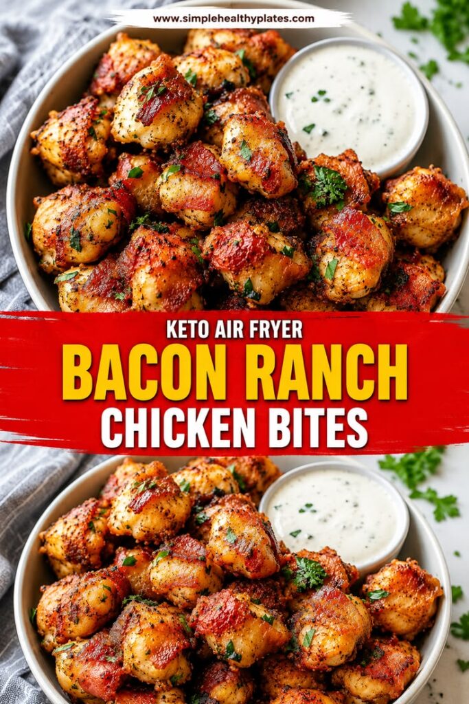 Air Fryer Bacon Ranch Chicken Bites