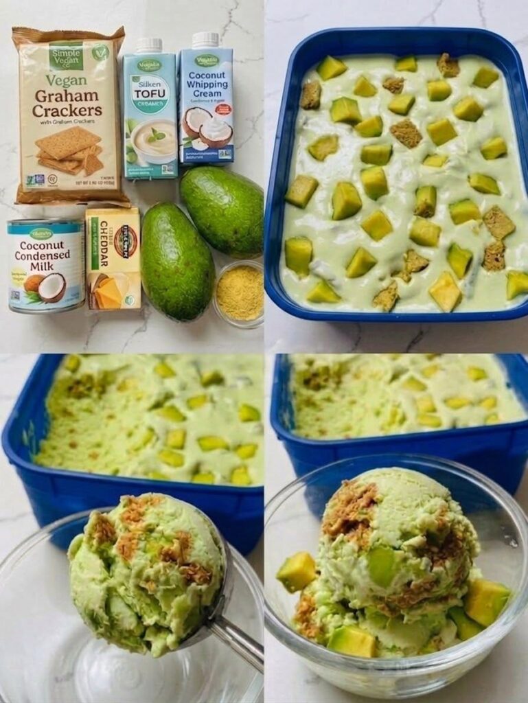 Vegan Avocado Graham Ice Cream
