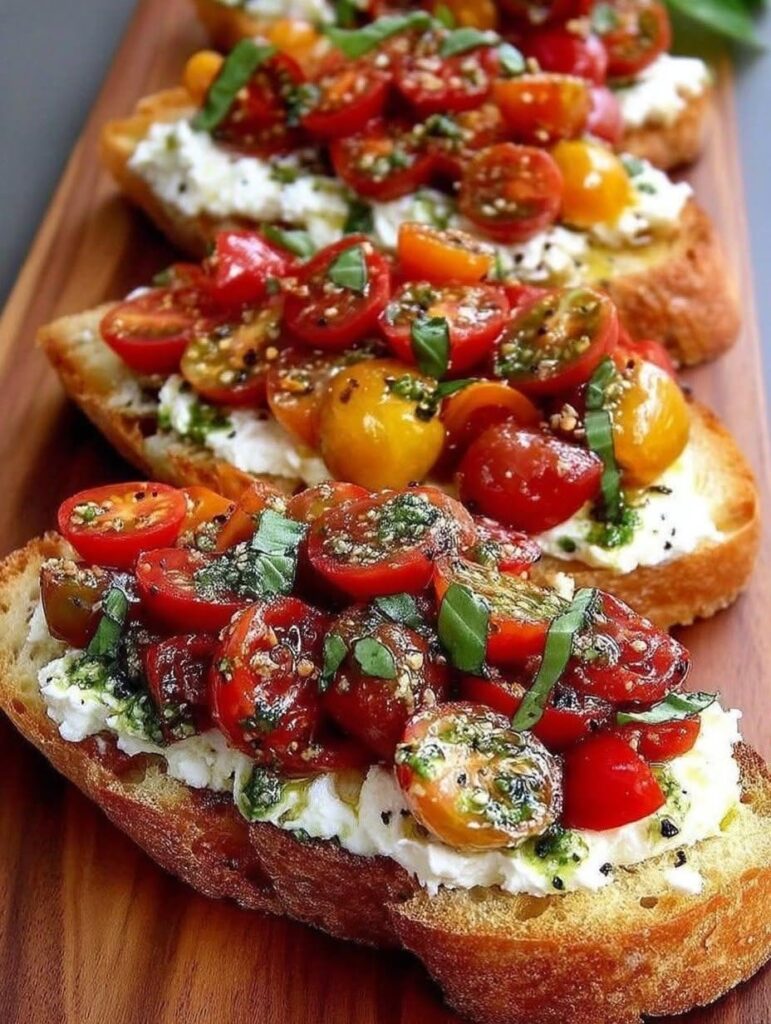 Vegan Burrata Bruschetta