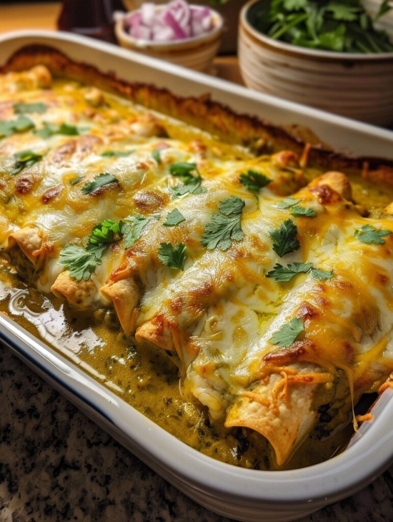 Vegan Chile Relleno Enchiladas