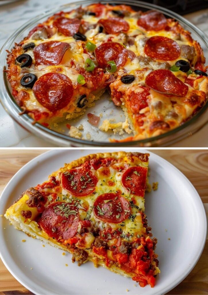 Vegan Crustless Pizza Pie 🍕🌱