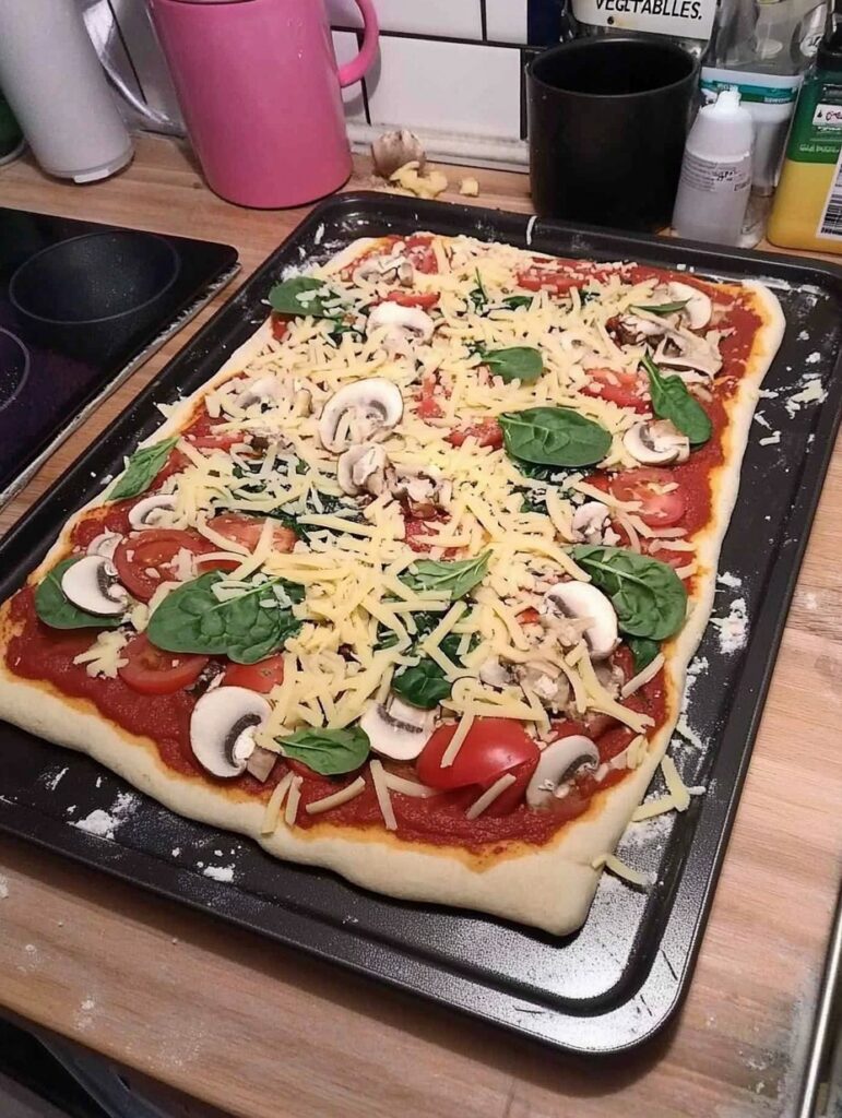 Vegan Homemade Veggie Pizza