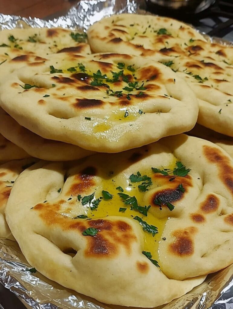 Vegan Naan Bread (Soft & Fluffy)