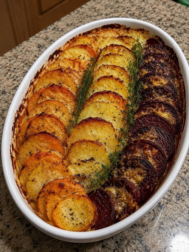 Vegan Root Vegetable Gratin