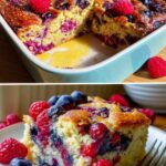 Vegan Triple Berry Bake