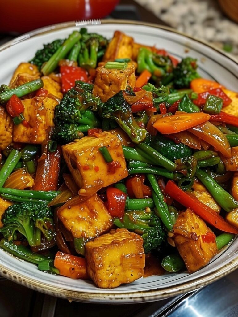Veggie Stir-Fry with Crispy Tofu