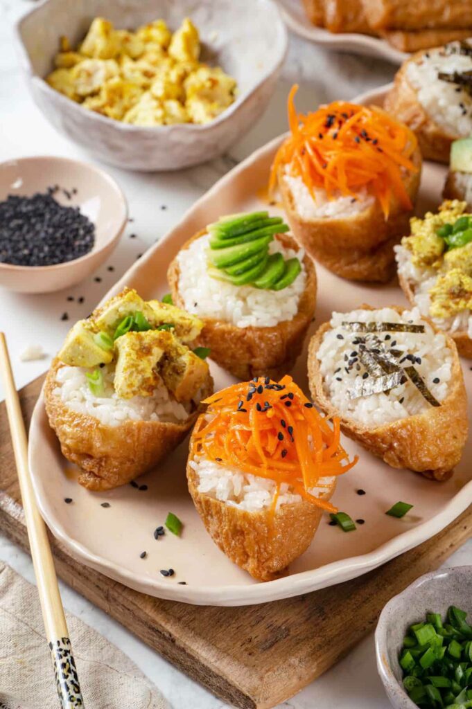 Vegan Inari Sushi (Sweet Tofu Pockets)