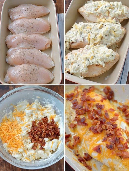 Easy Low Carb Chicken Bacon Ranch Casserole