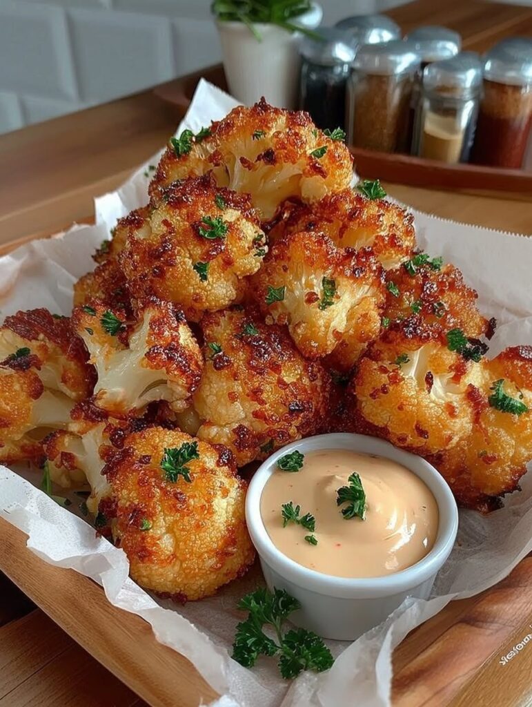 Air Fried Crispy Cauliflower (Golden, Crunchy & Healthy Snack)