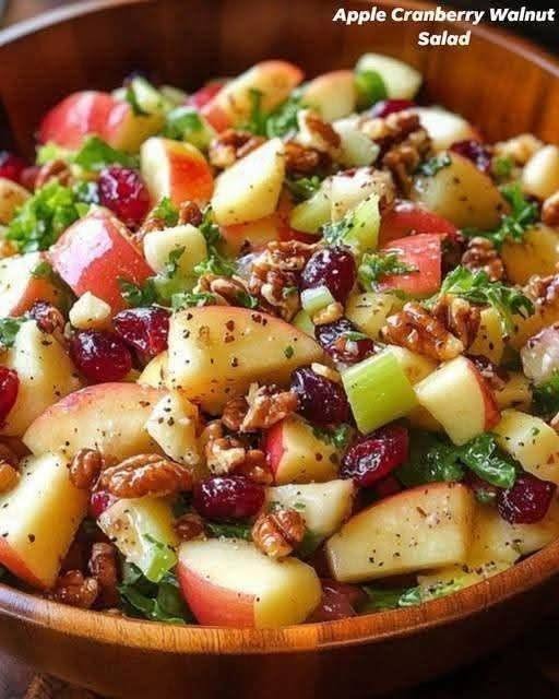 Crisp Honeycrisp Apple Salad with Walnuts & Feta