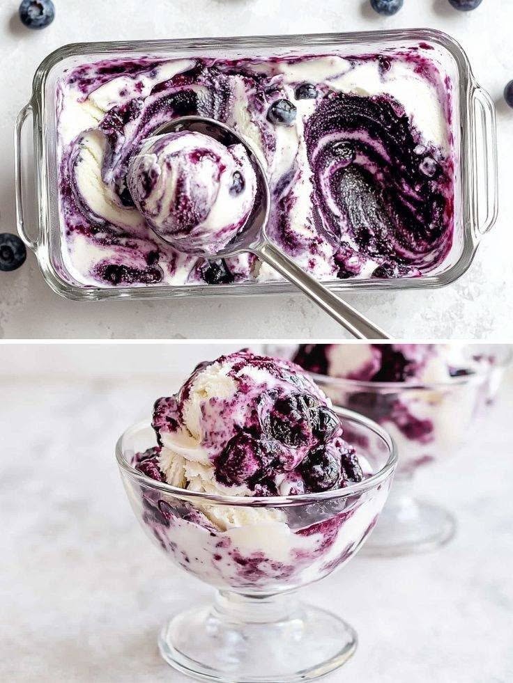 Creamy Keto Blueberry Ice Cream – Low-Carb High-Protein Frozen Dessert