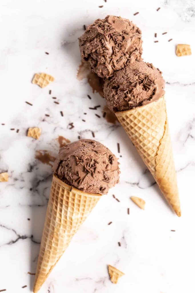 Chocolate Avocado Ice Cream (Chocolate Truffle Style)