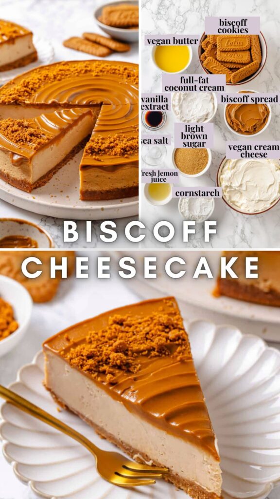 Vegan Biscoff Cheesecake