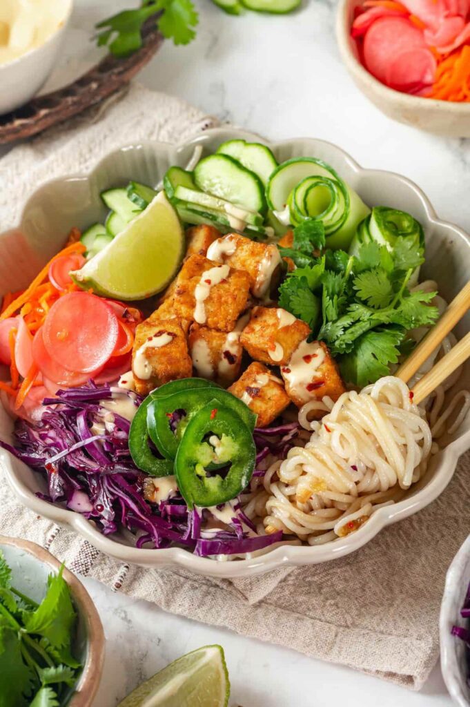Banh Mi Bowl With Rice Noodles