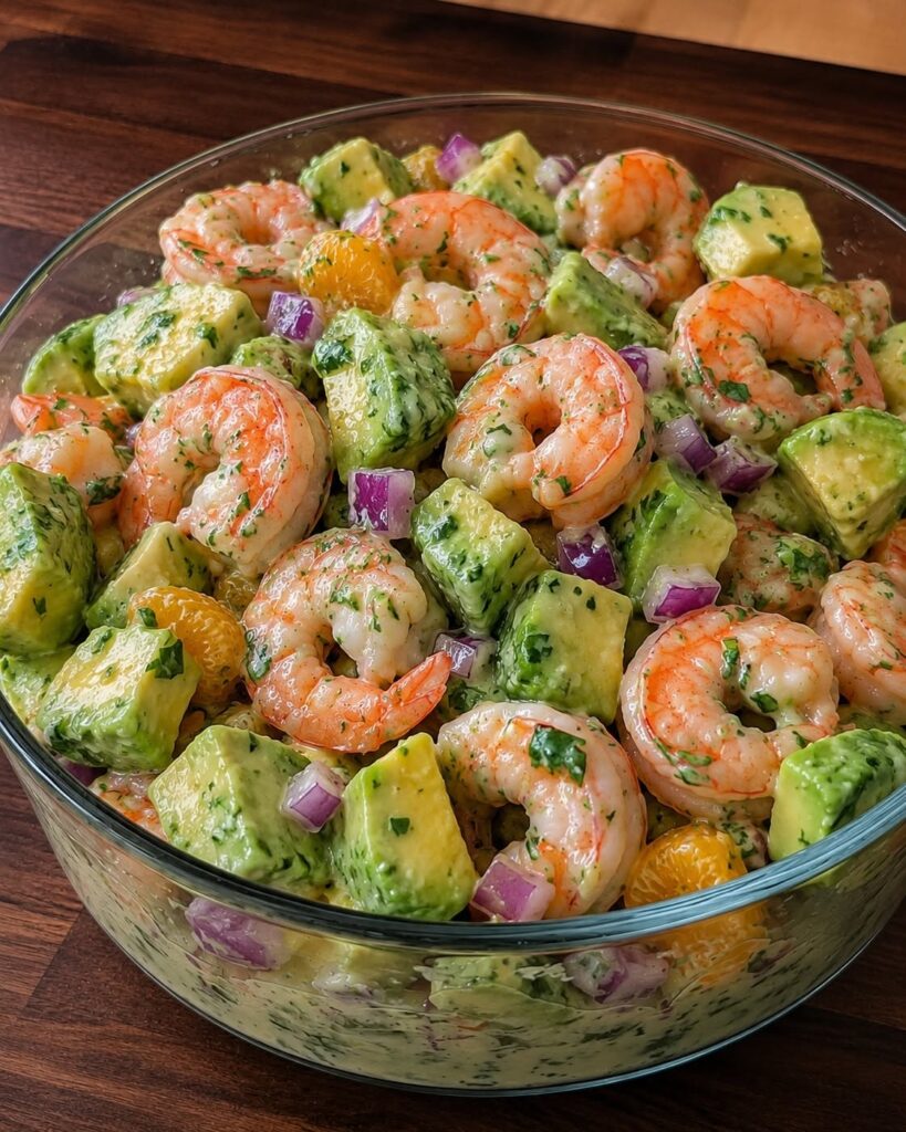 Anti-Inflammatory Creamy Shrimp Avocado Salad
