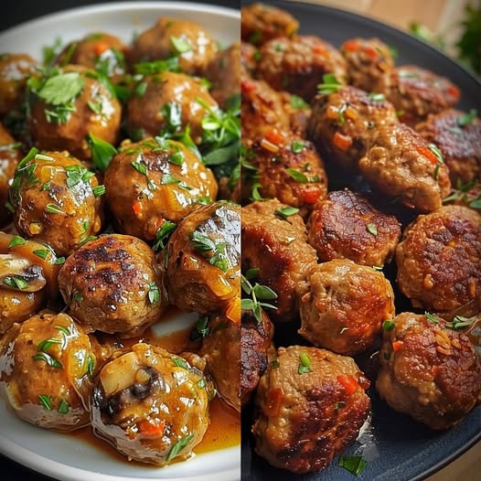 Vegan Mushroom Meatballs