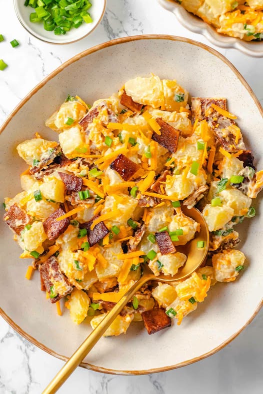 Vegan Potato Loaded Salad