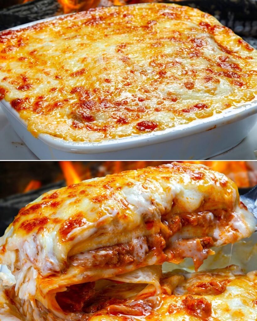 Low Carb Lasagna Made with Cheese Noodles
