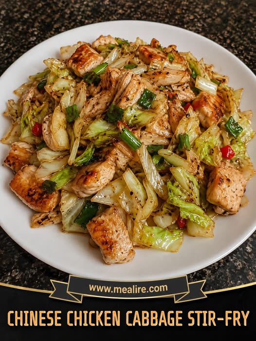 Low Carb Chinese Chicken Cabbage Stir-Fry