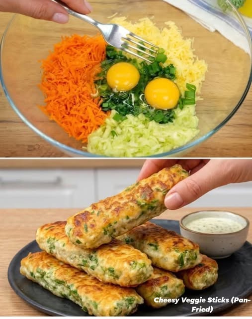 Cheesy Veggie Sticks