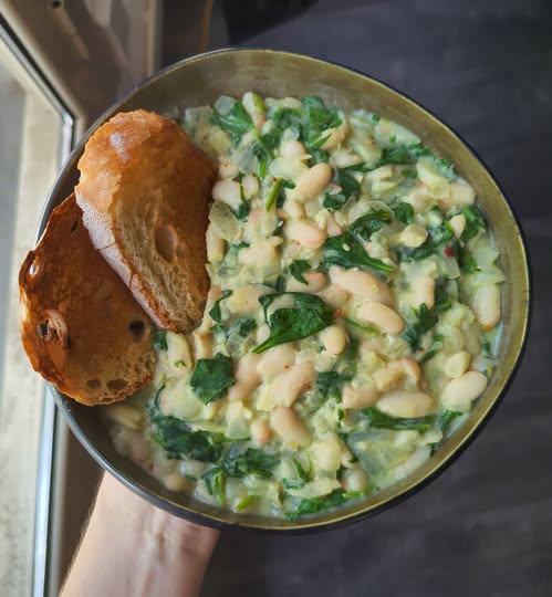 Vegan White Bean and Spinach
