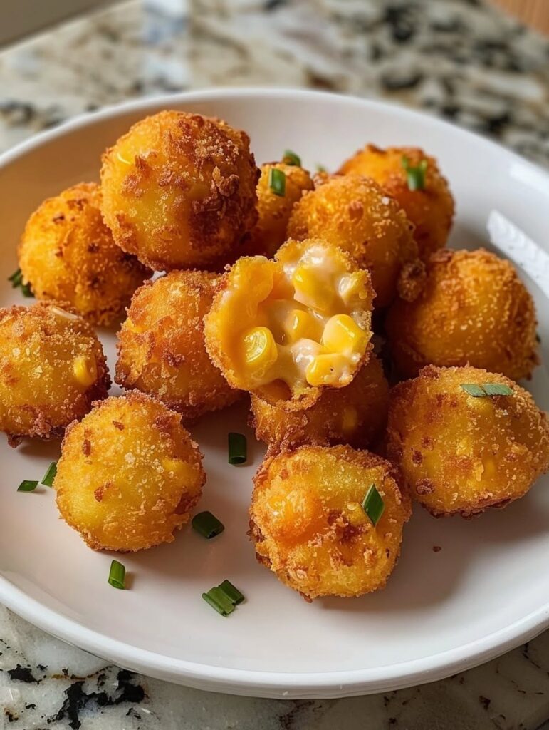 Vegan Crispy Corn Cheese Bites