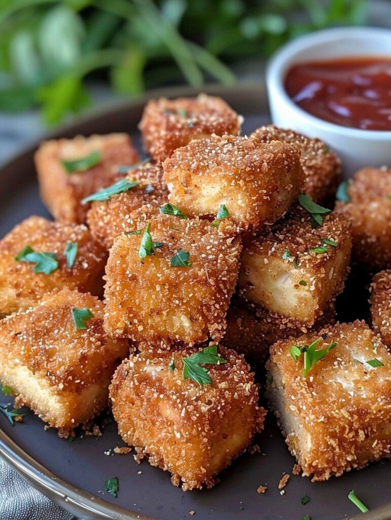 Crispy Baked Tofu Nuggets