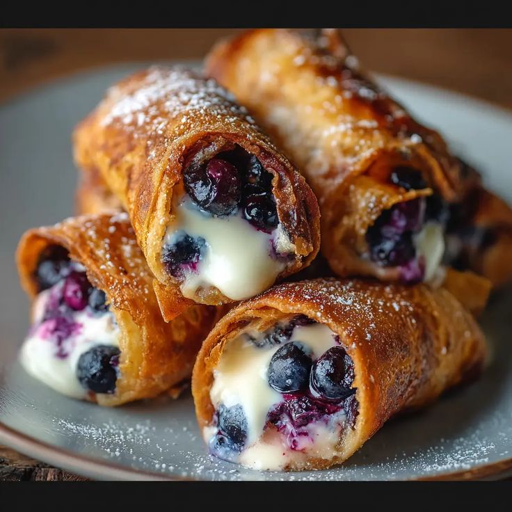 Air Fryer Blueberry Cream Cheese Turnovers