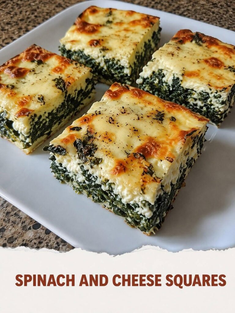Mediterranean Spinach and Feta Squares