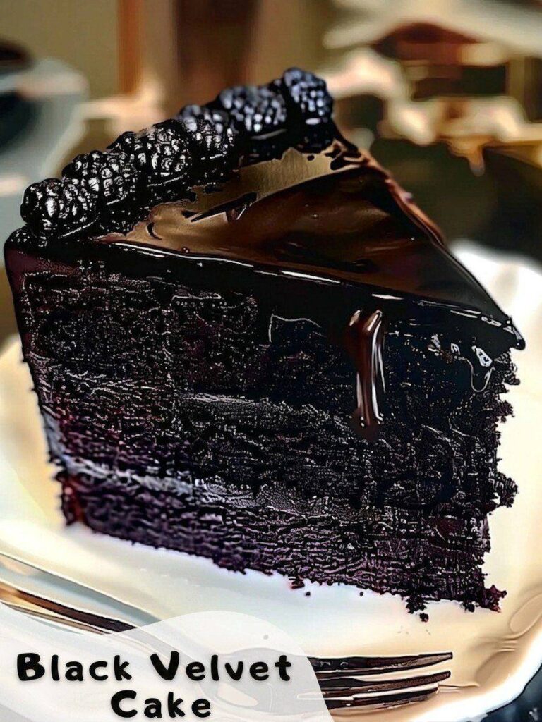 Black Velvet Cake (Weight-Watcher-Friendly Version)