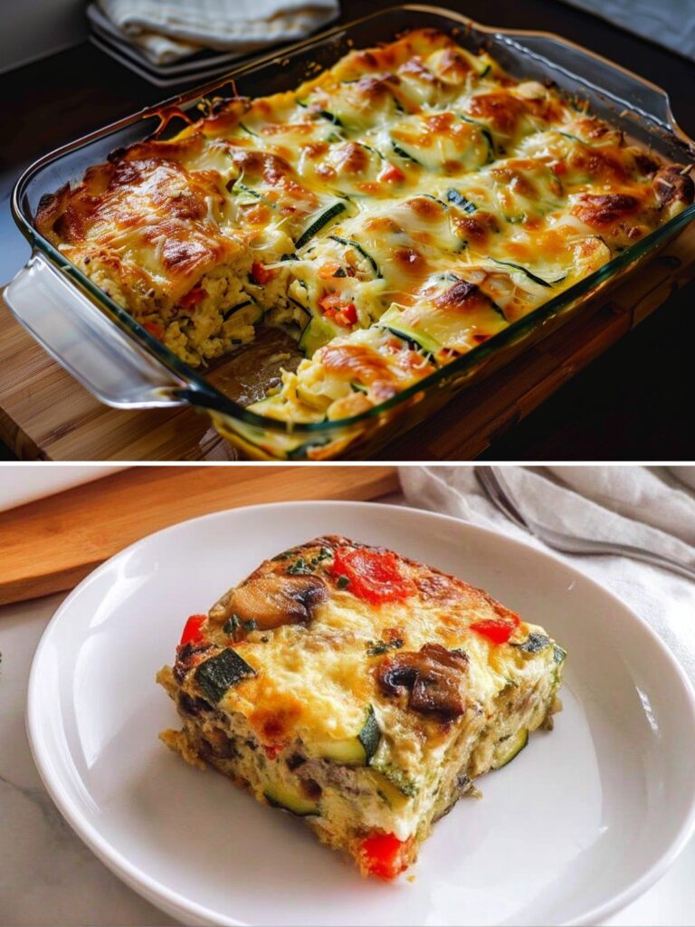Vegan Loaded Zucchini Bake