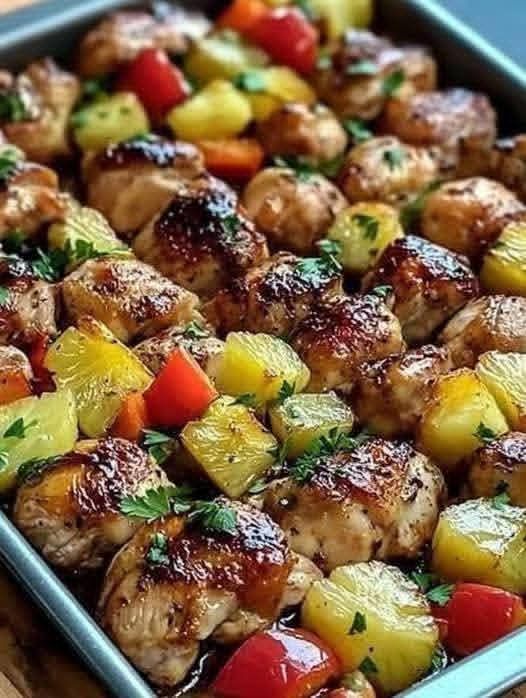 Hawaiian Chicken Sheet Pan Recipe