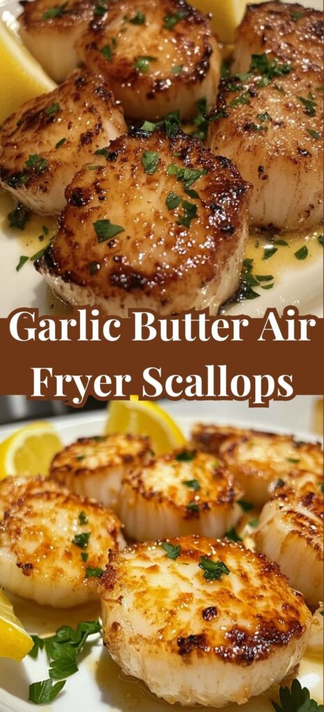 Air Fryer Garlic Butter Scallops